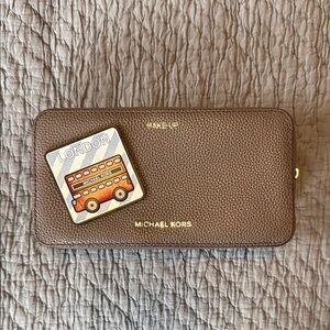 Michael Kors Grey Duel Sided Makeup Bag